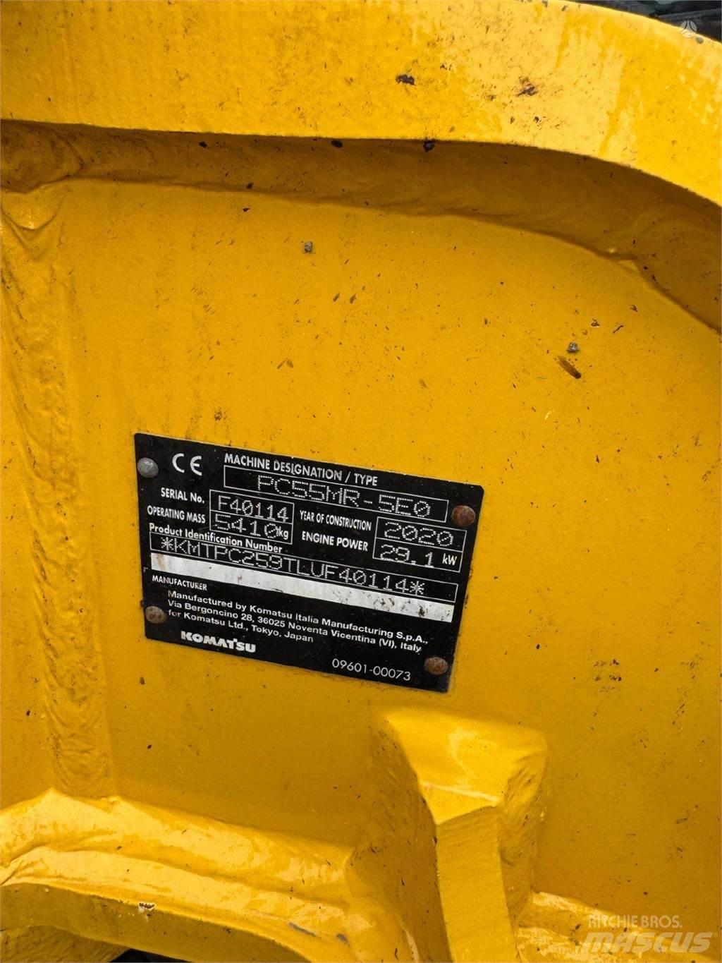 Komatsu PC55MR-5 Telakaivukoneet