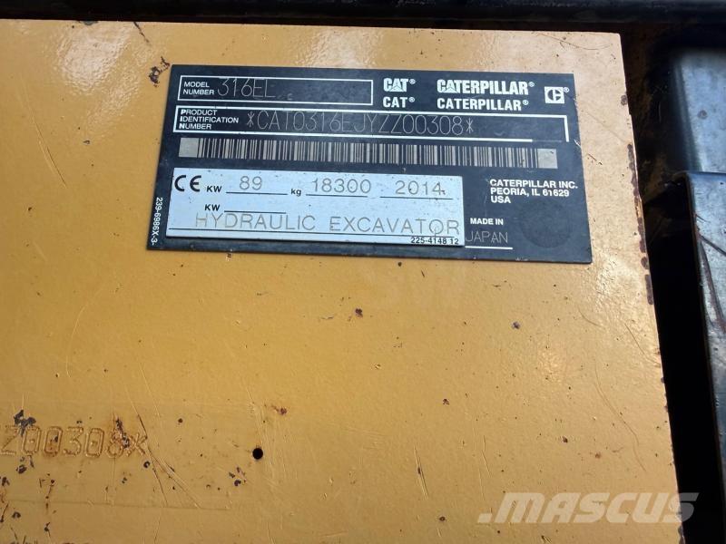 CAT 316E Telakaivukoneet