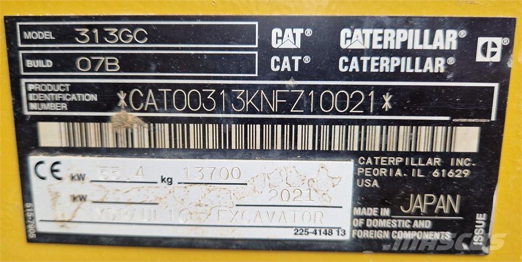 CAT 313GC Telakaivukoneet