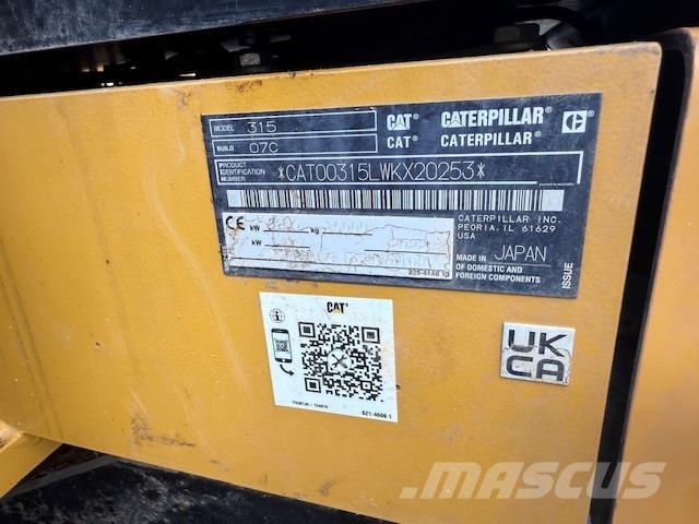CAT 315 Telakaivukoneet