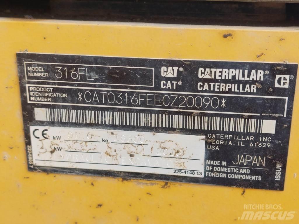 CAT 316FL Telakaivukoneet