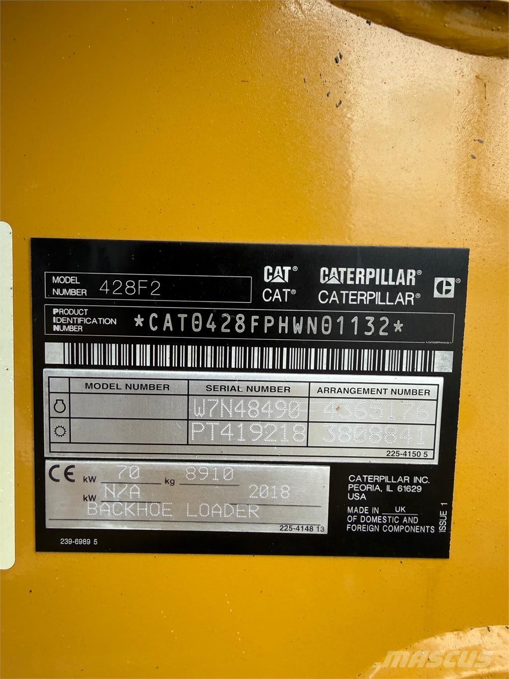 CAT 428F2 Kaivurikuormaajat