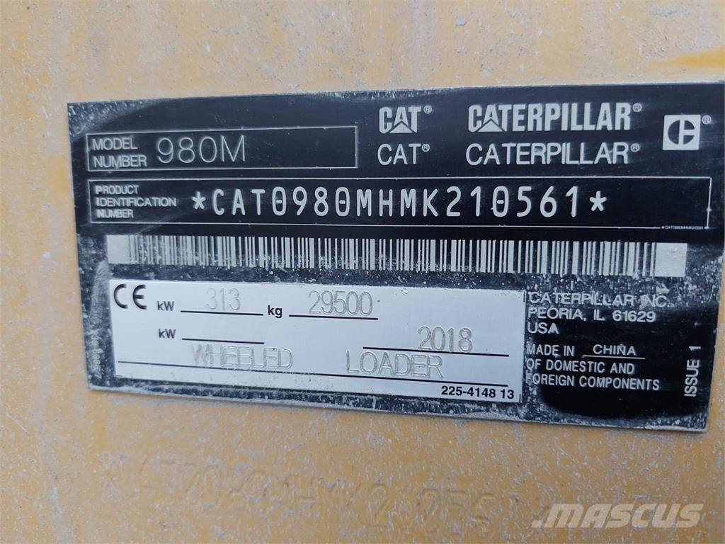 CAT 980M Pyöräkuormaajat