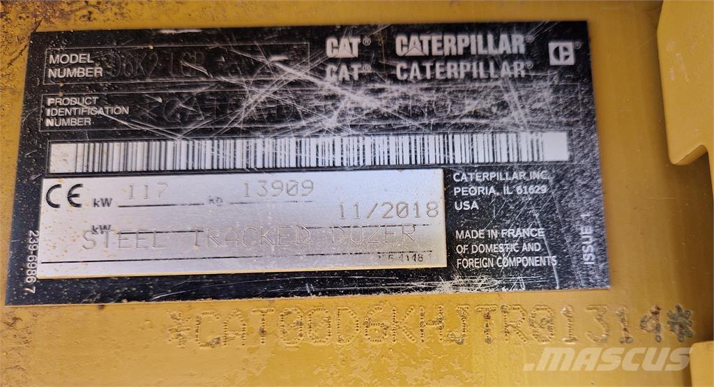 CAT D6K2 Telaketjupuskutraktorit