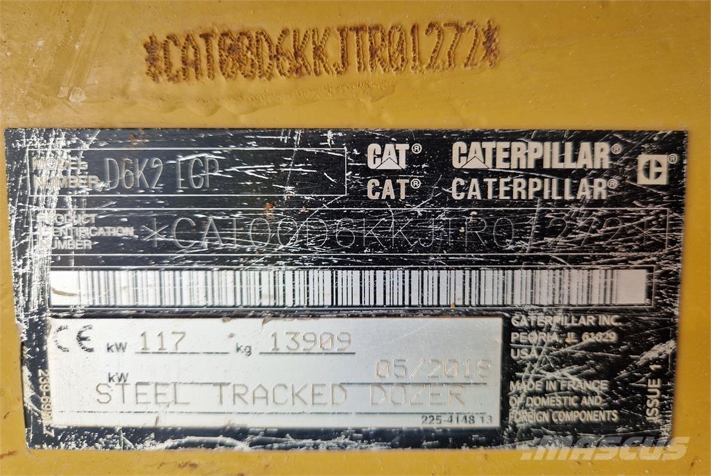 CAT D6K2 Telaketjupuskutraktorit