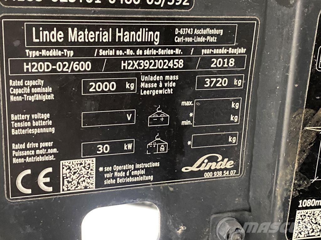 Linde H20D-02/600 Dieseltrukit