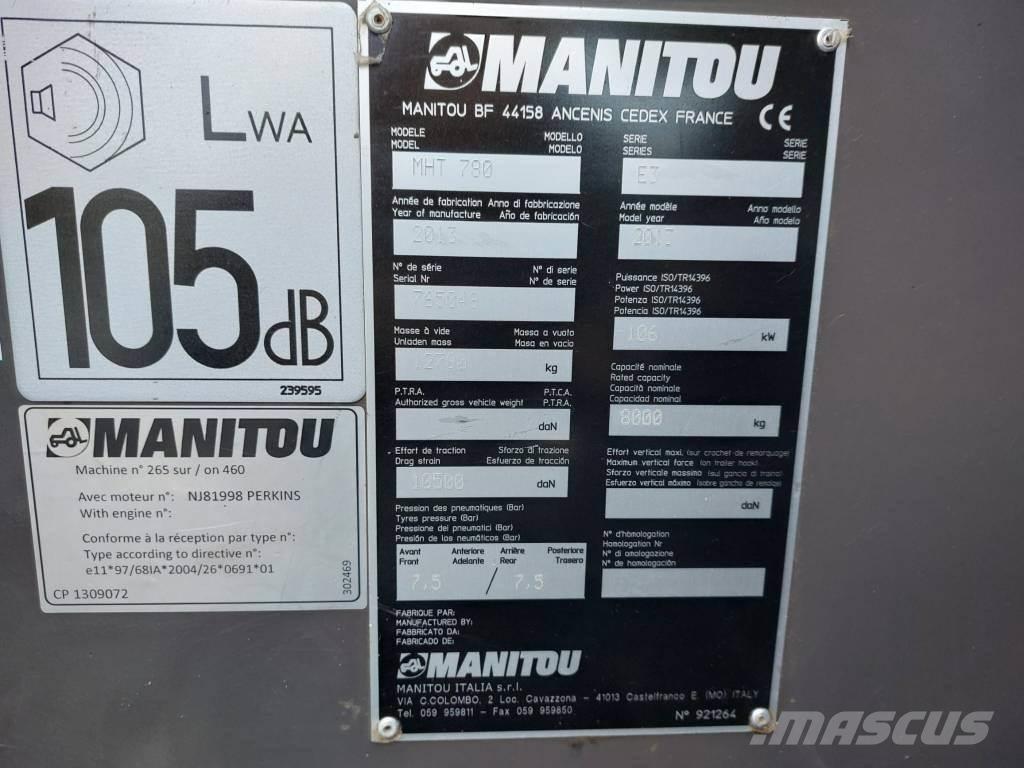 Manitou MHT 780 Kurottajat