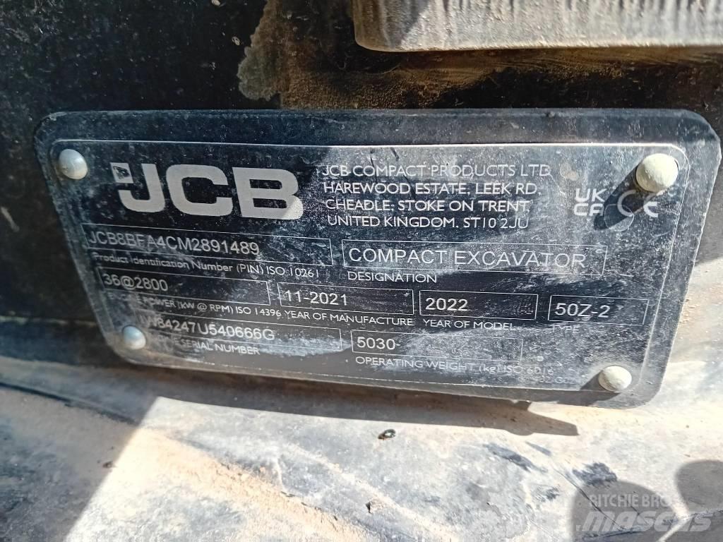 JCB 50 Z-2 Minikaivukoneet < 7t