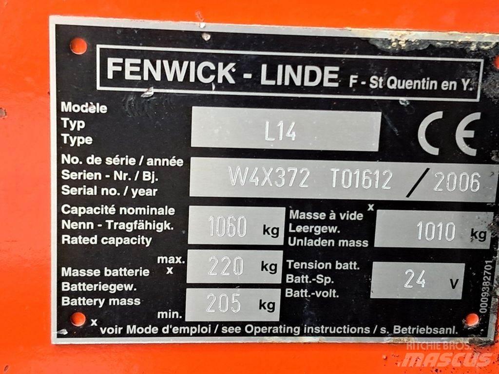 Linde L14 Käyden ajettavat pinoamistrukit