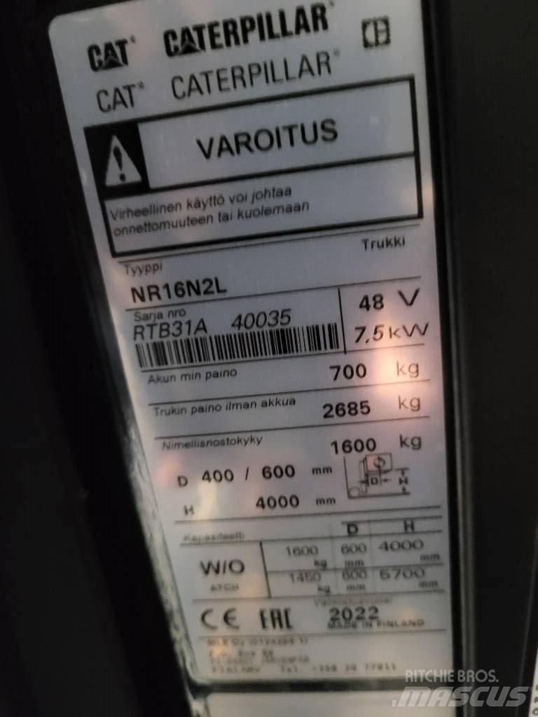 CAT NR16N2L Työntömastotrukit