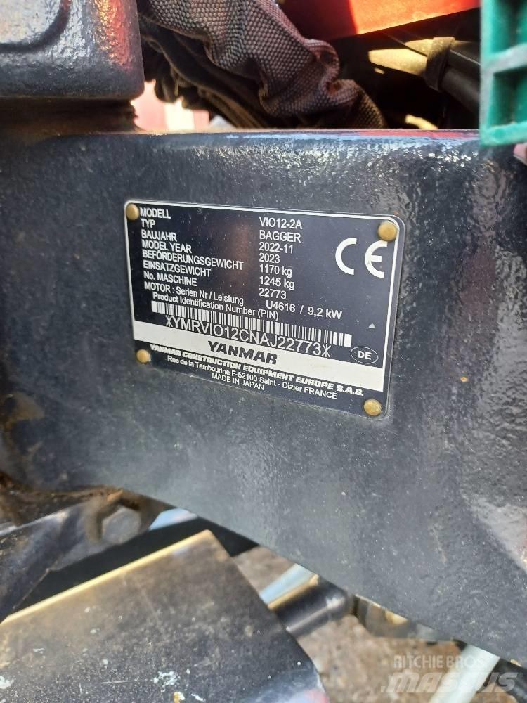 Yanmar VIO12-2A Minikaivukoneet < 7t