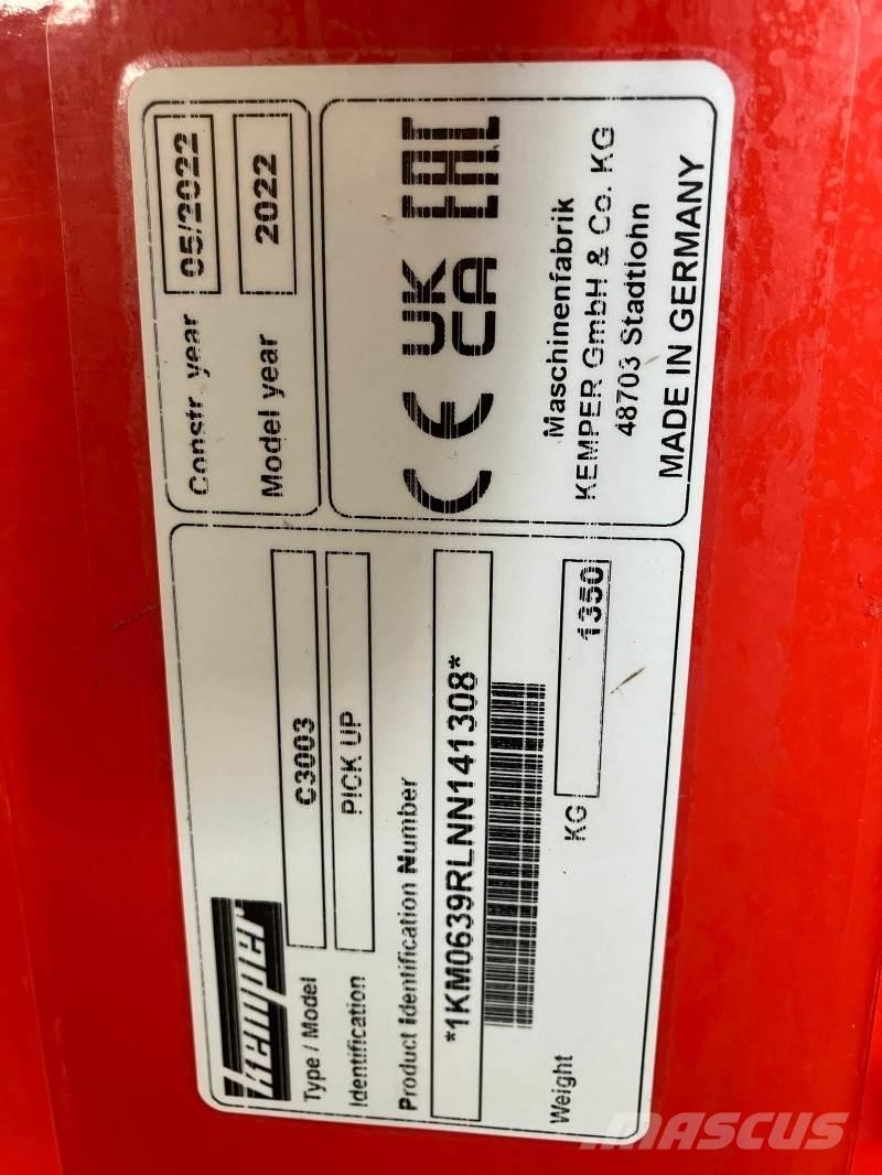 Kemper C3003 Heinä- ja tuorerehukoneiden tarvikkeet