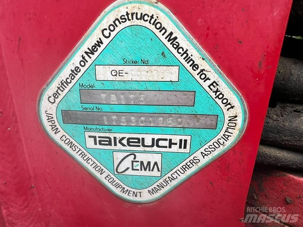 Takeuchi TB 175 Midikaivukoneet 7t - 12t