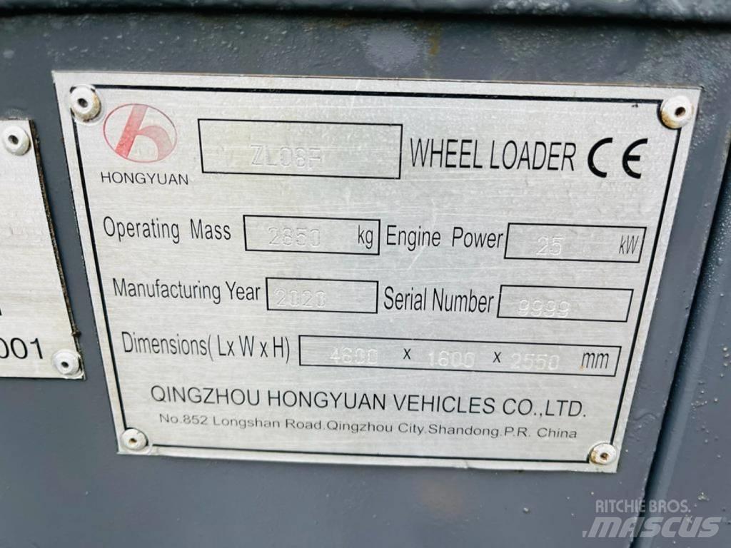 Hongyuan ZL08F Pyöräkuormaajat