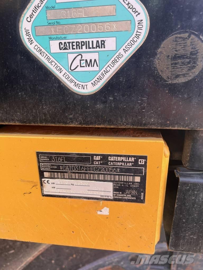 CAT 316FL Telakaivukoneet