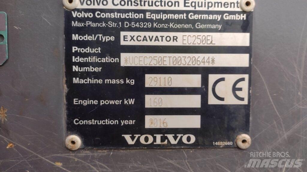 Volvo EC250EL Telakaivukoneet