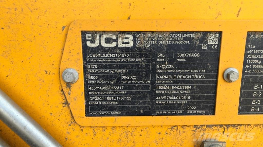 JCB 538-70 Maatalouskurottajat
