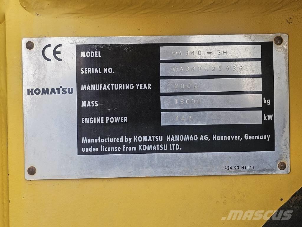 Komatsu WA 380-3H Pyöräkuormaajat