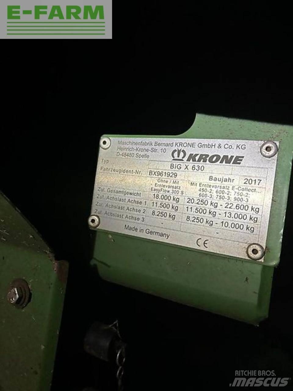 Krone big x 630 Ajosilppurit