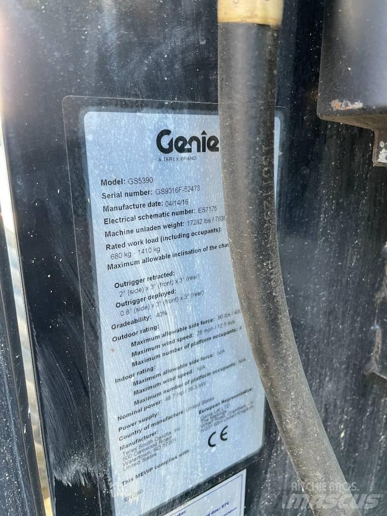 Genie 5390RT Saksilavat