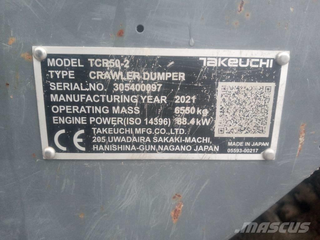 Takeuchi TCR 50-2 Teladumpperit