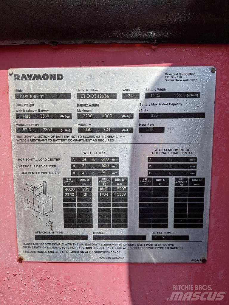 Raymond R40TT Sähkötrukit