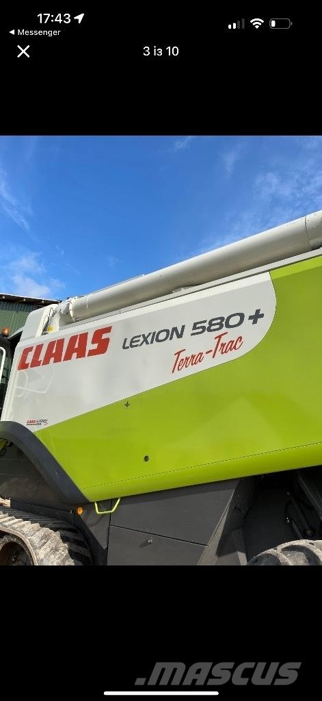 CLAAS Lexion 580 TT Leikkuupuimurit