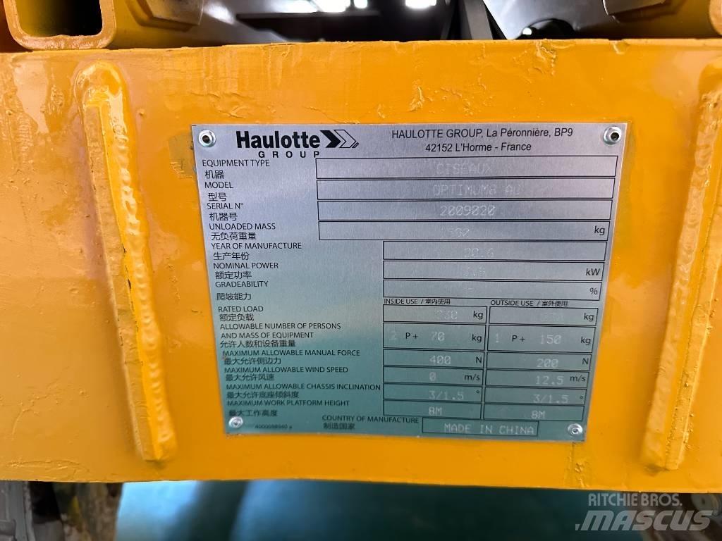 Haulotte OPTIMUM 8 Saksilavat
