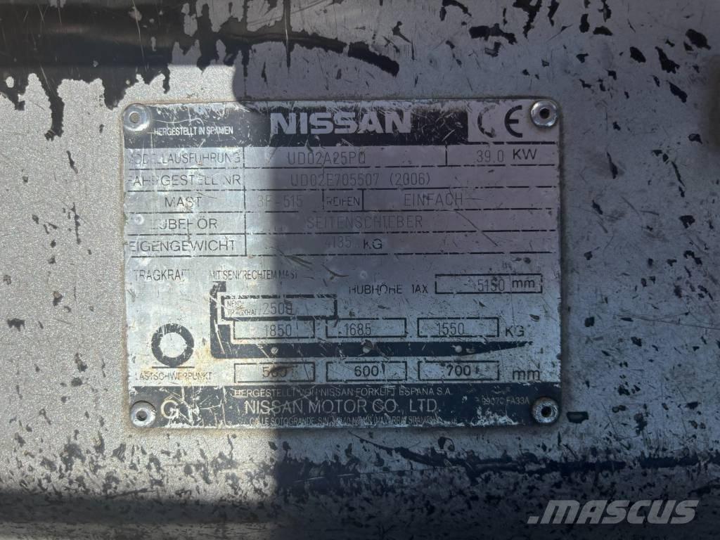 Nissan UD02A25PQ Nestekaasutrukit