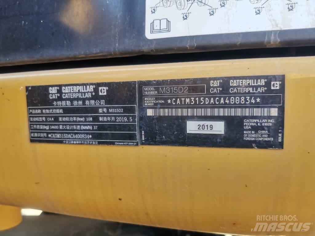 CAT 2019 CAT 315D2 Pyöräkaivukoneet