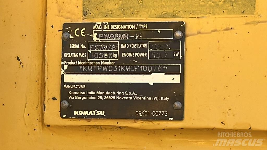 Komatsu PW 98 MR Pyöräkaivukoneet