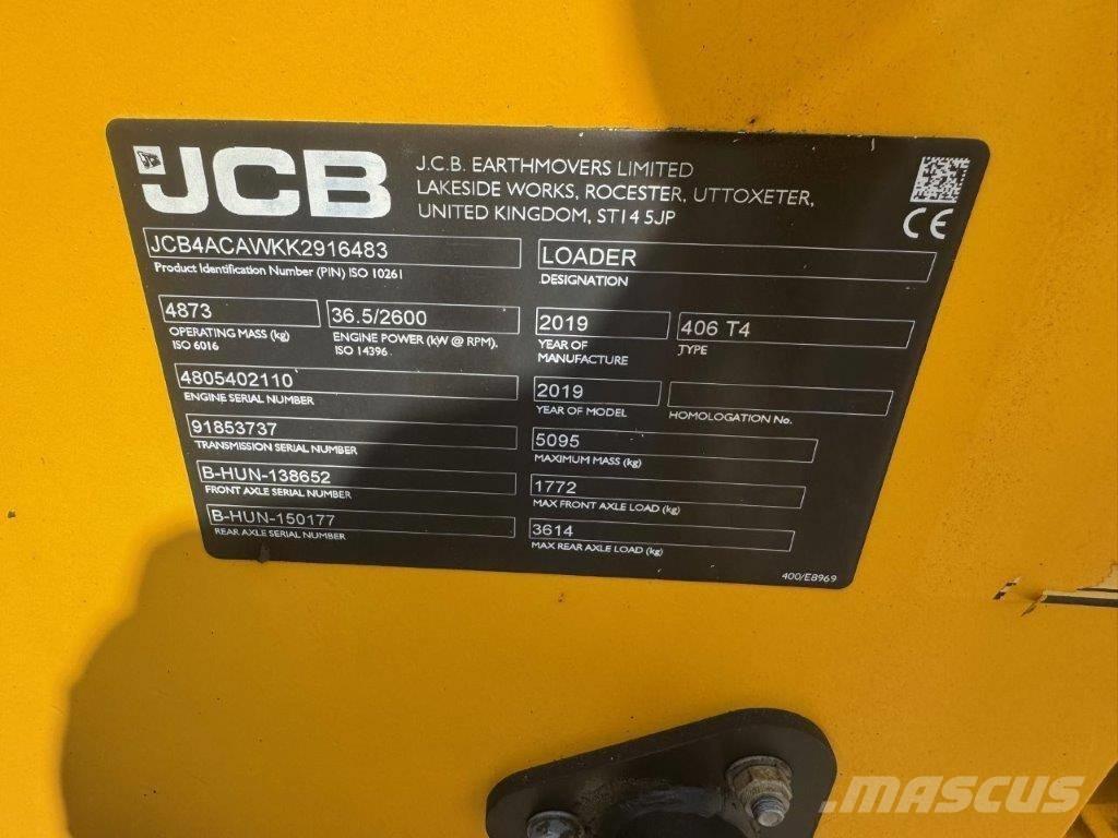 JCB 406 T4 Pyöräkuormaajat