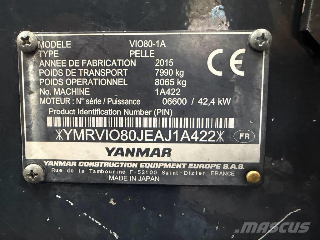 Yanmar Vio 80-1A Midikaivukoneet 7t - 12t