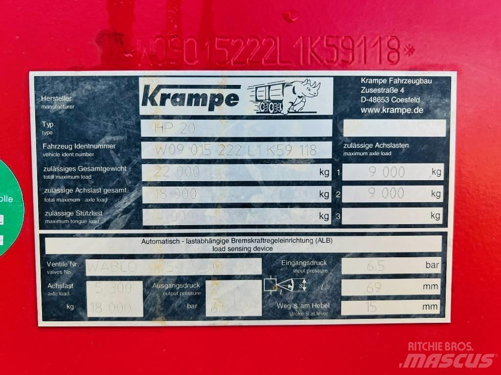 Krampe HP 20 Kippiperävaunut