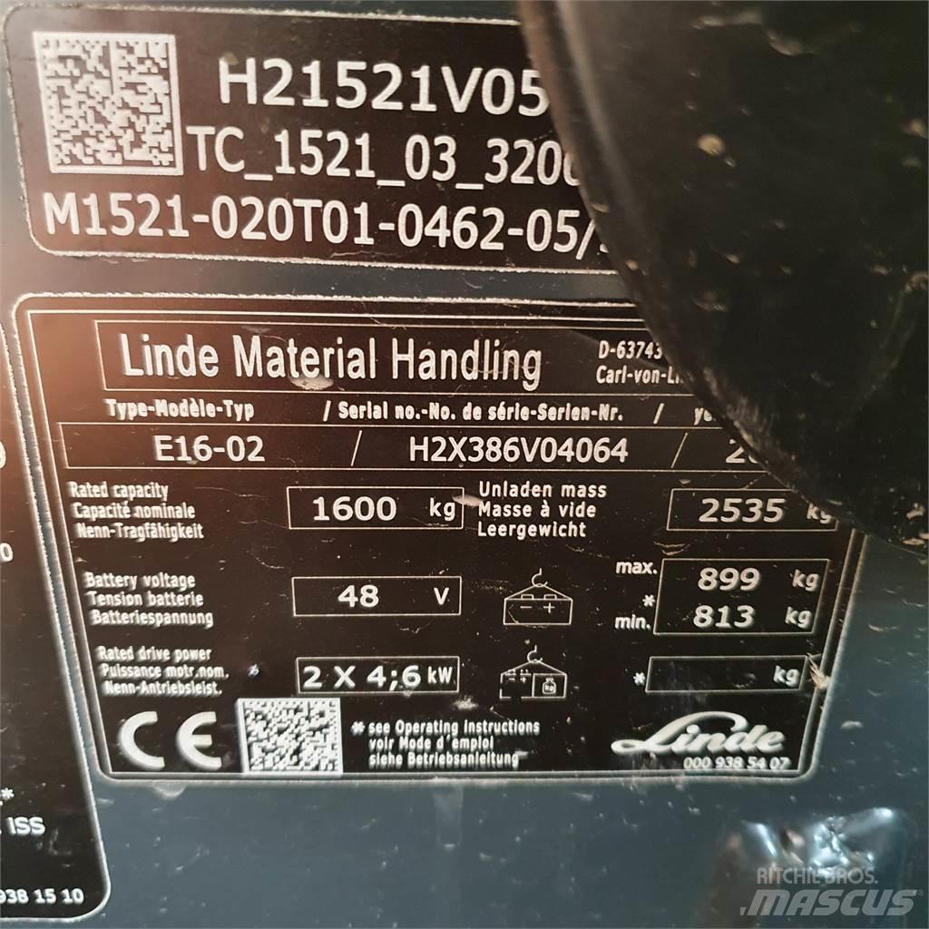 Linde E16 Sähkötrukit