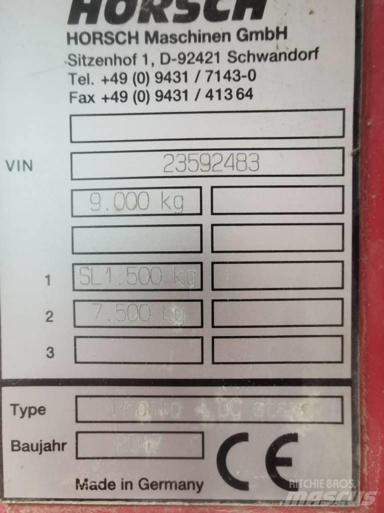 Horsch Pronto 4 DC Kylvölannoittimet