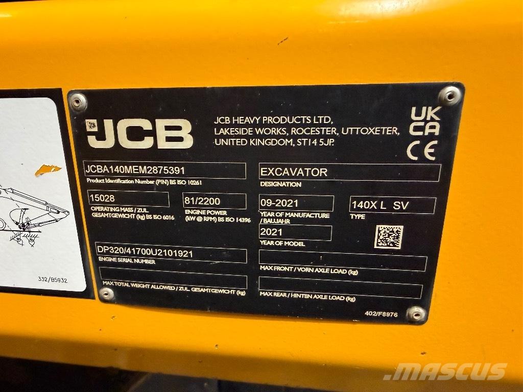 JCB 140 X Telakaivukoneet