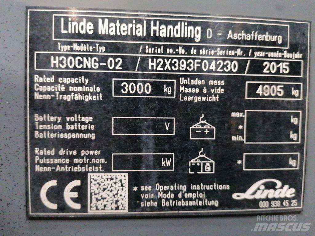 Linde H30CNG-02 Nestekaasutrukit