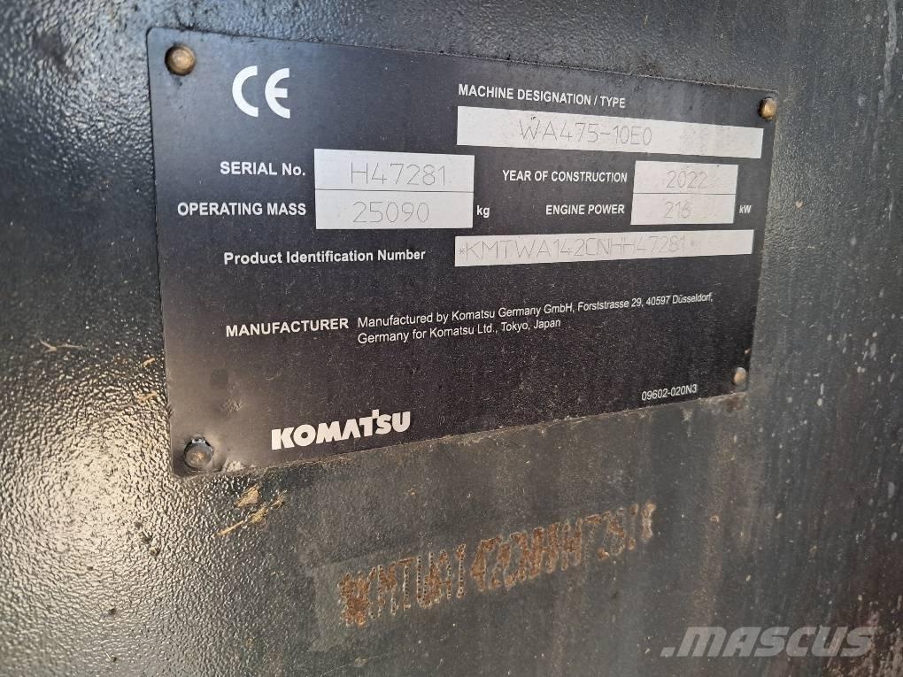 Komatsu WA475-10E0 Pyöräkuormaajat