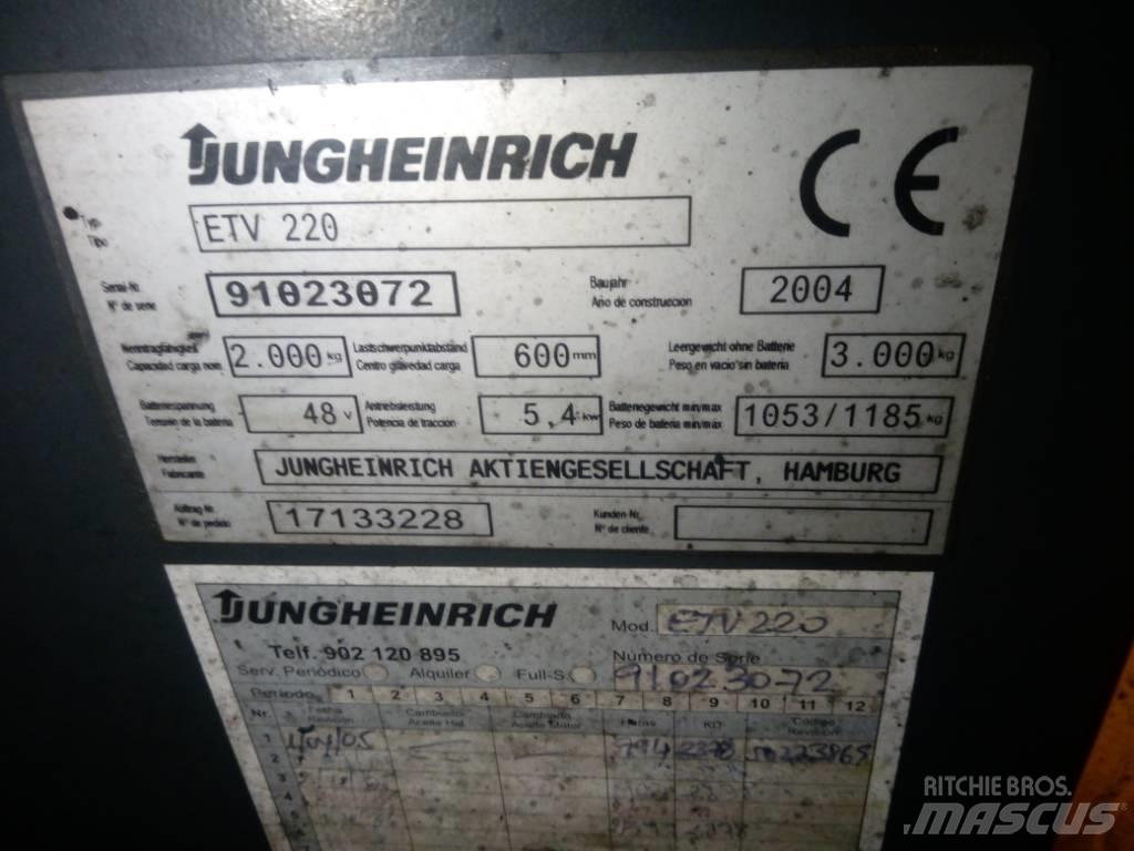 Jungheinrich ETV 220 Työntömastotrukit