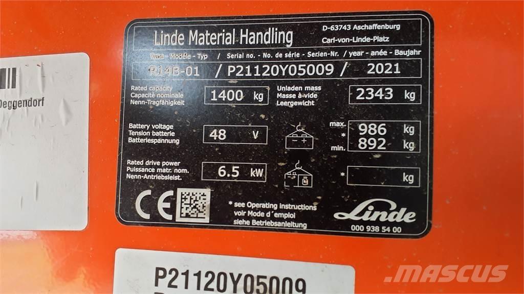 Linde R14B Työntömastotrukit