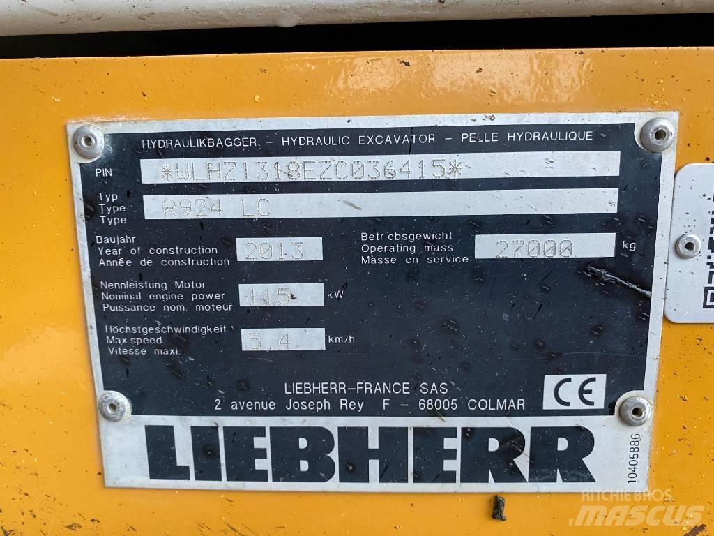 Liebherr 924 Telakaivukoneet