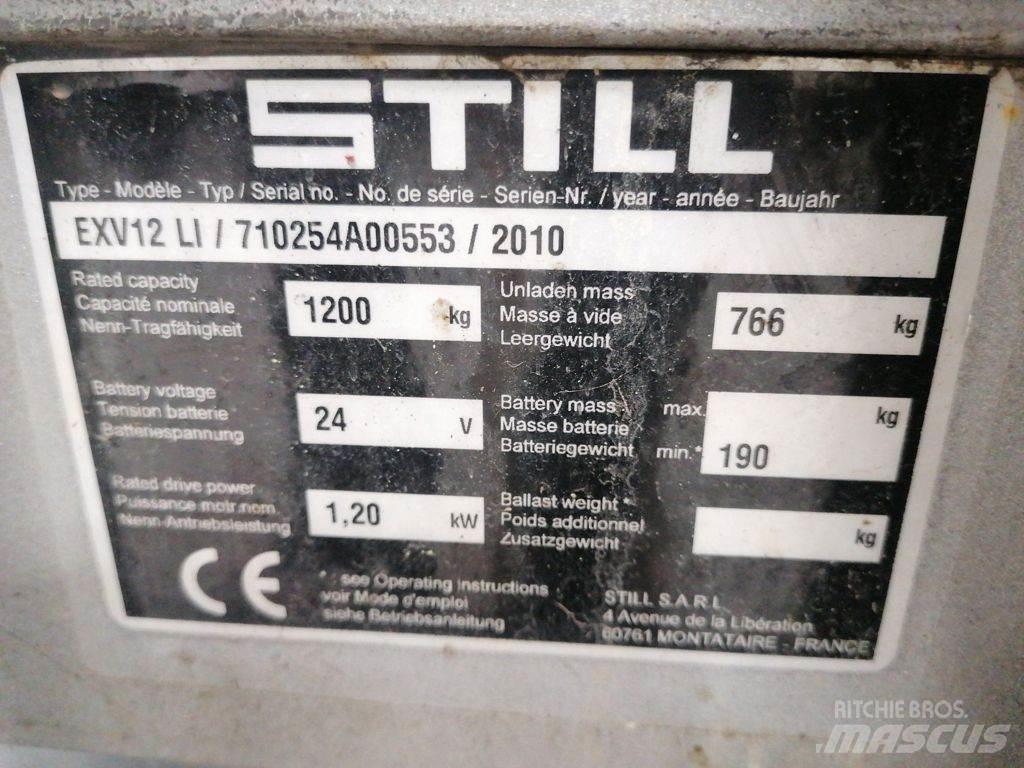 Still EXV12LI Käyden ajettavat pinoamistrukit