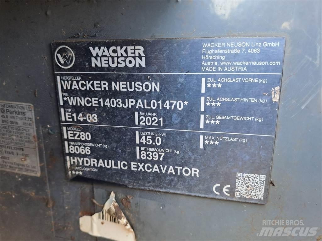 Wacker Neuson EZ80 Telakaivukoneet