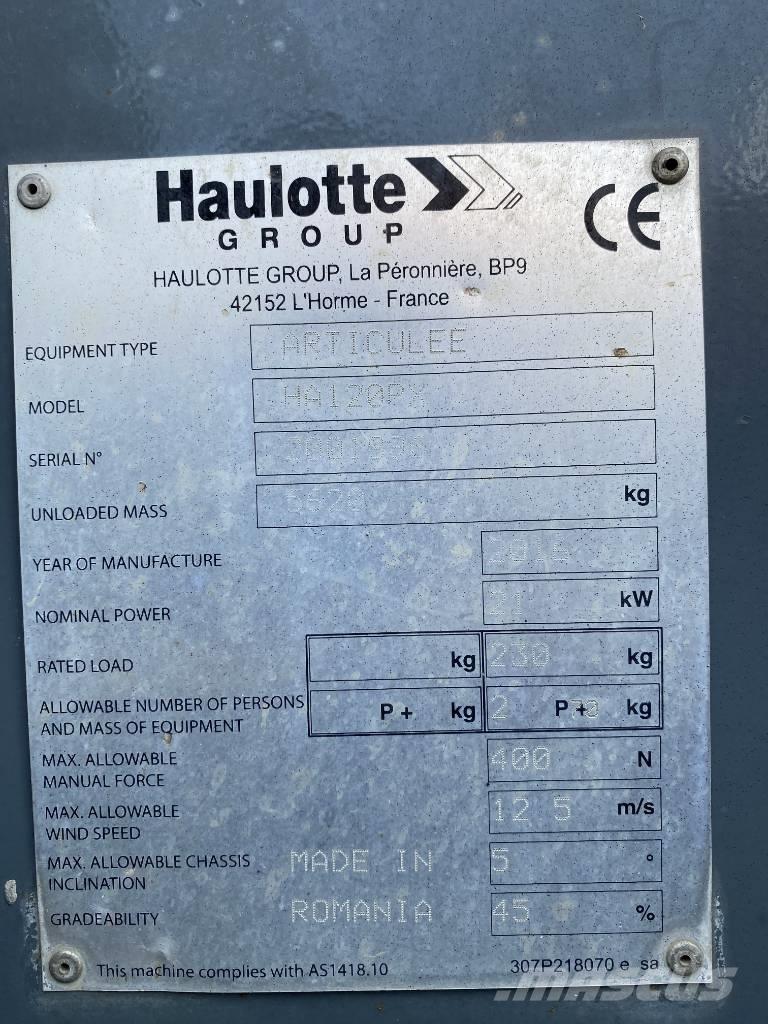 Haulotte HA 120 P Kuukulkijat