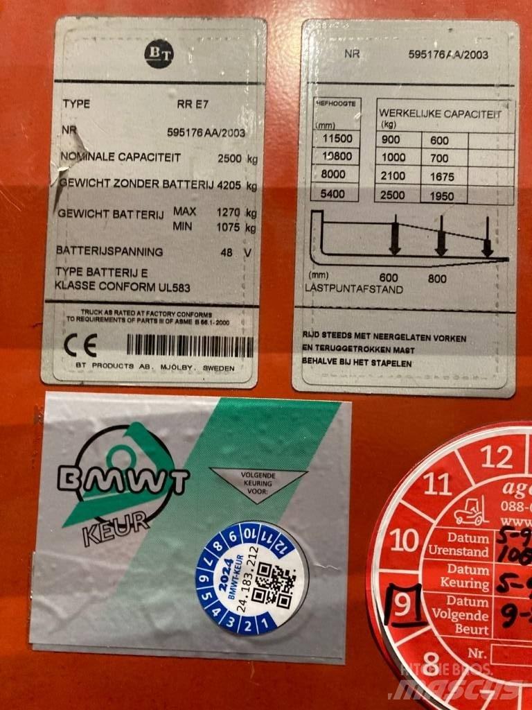BT RRE-7 Työntömastotrukit