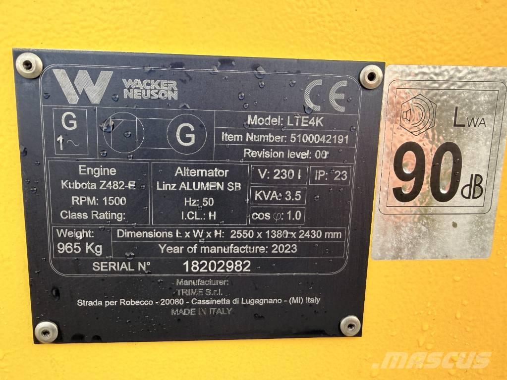 Wacker Neuson LTE4 K Valopylväät