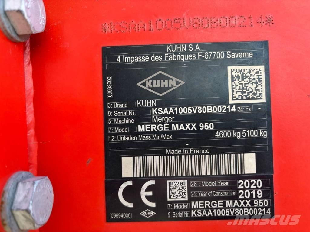 Kuhn Merge Maxx 950 Karhottimet