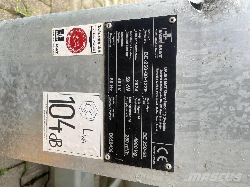 Bauer MAT BE 250-60 Muut koneet
