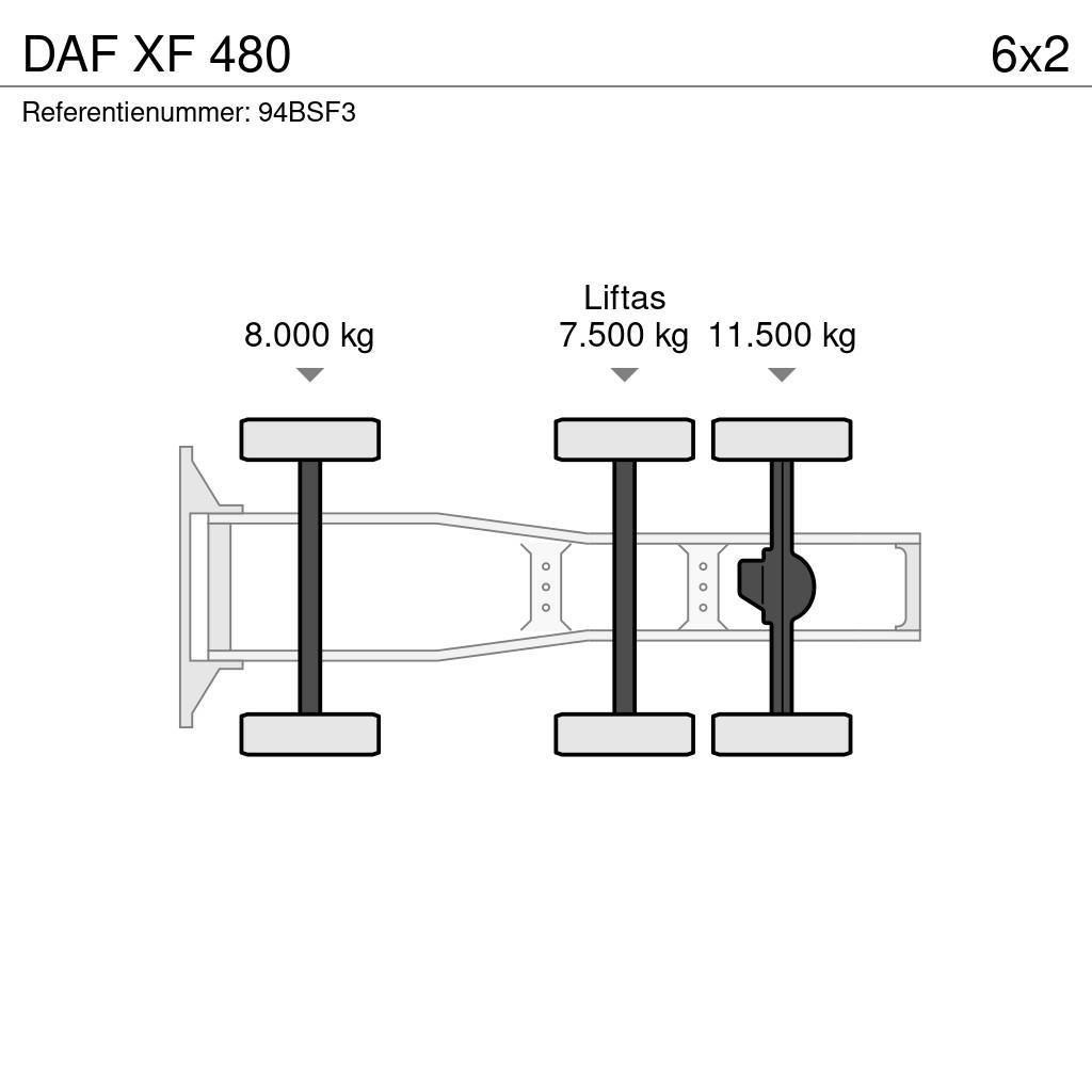 DAF XF 480 Vetopöytäautot